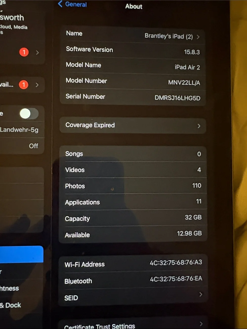 Apple iPad Air 2